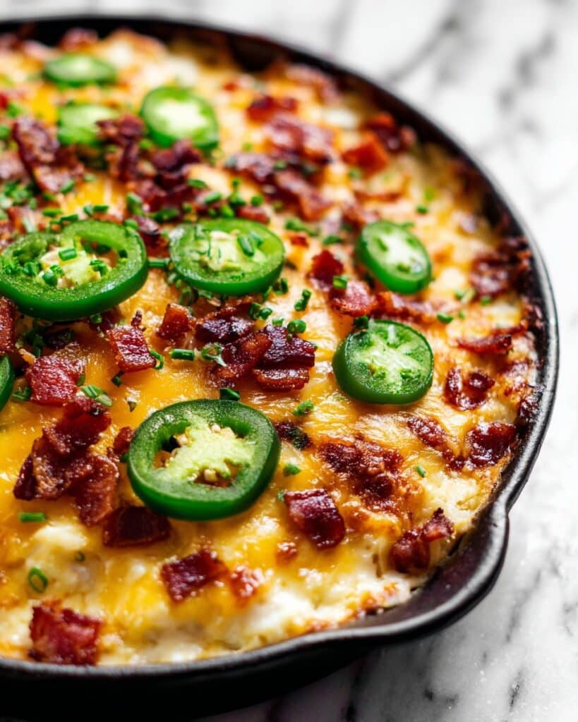Cauliflower Jalapeno Popper Casserole Recipe