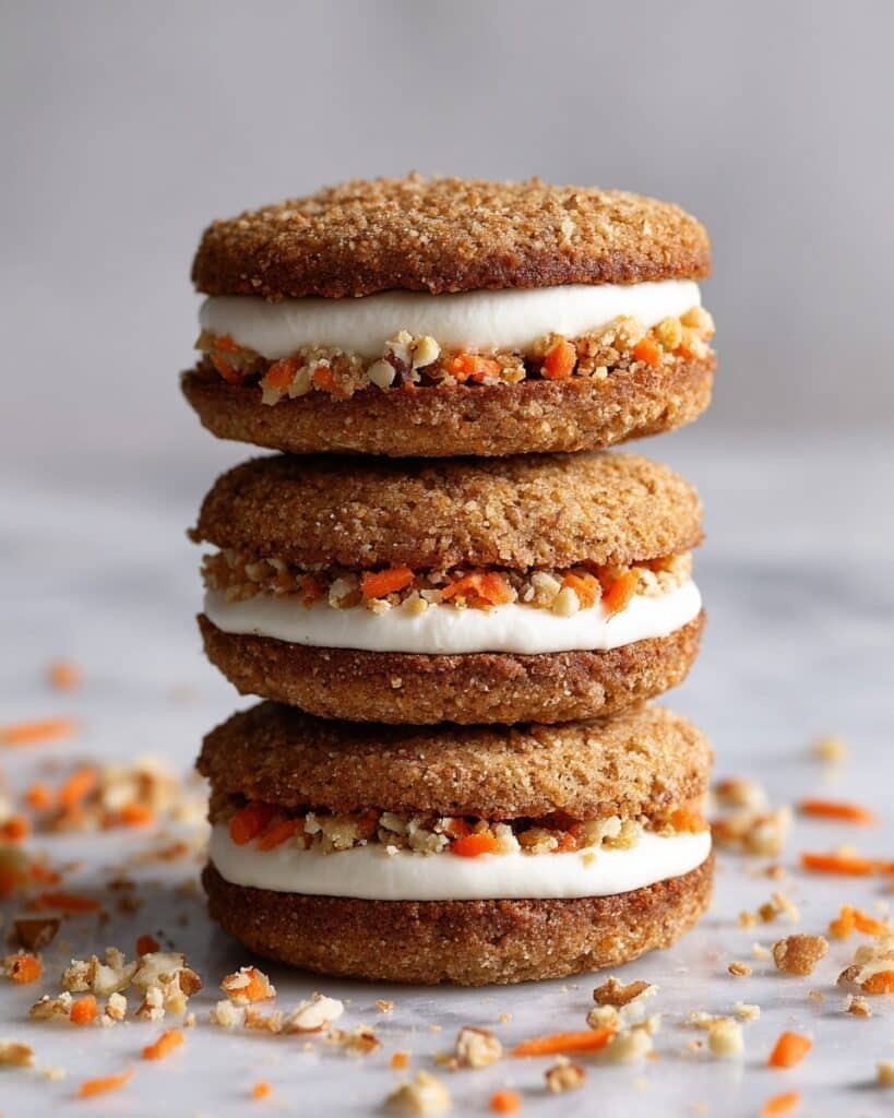 Carrot Cake Cookies Stuffed with Cream Cheese Recipe