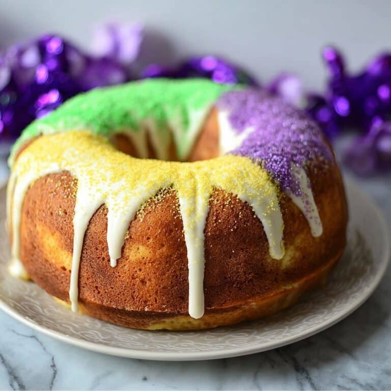 Shortcut Mardi Gras King Cake Recipe
