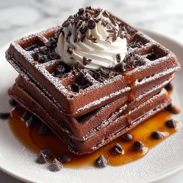 Fudgy Brownie Waffles Recipe