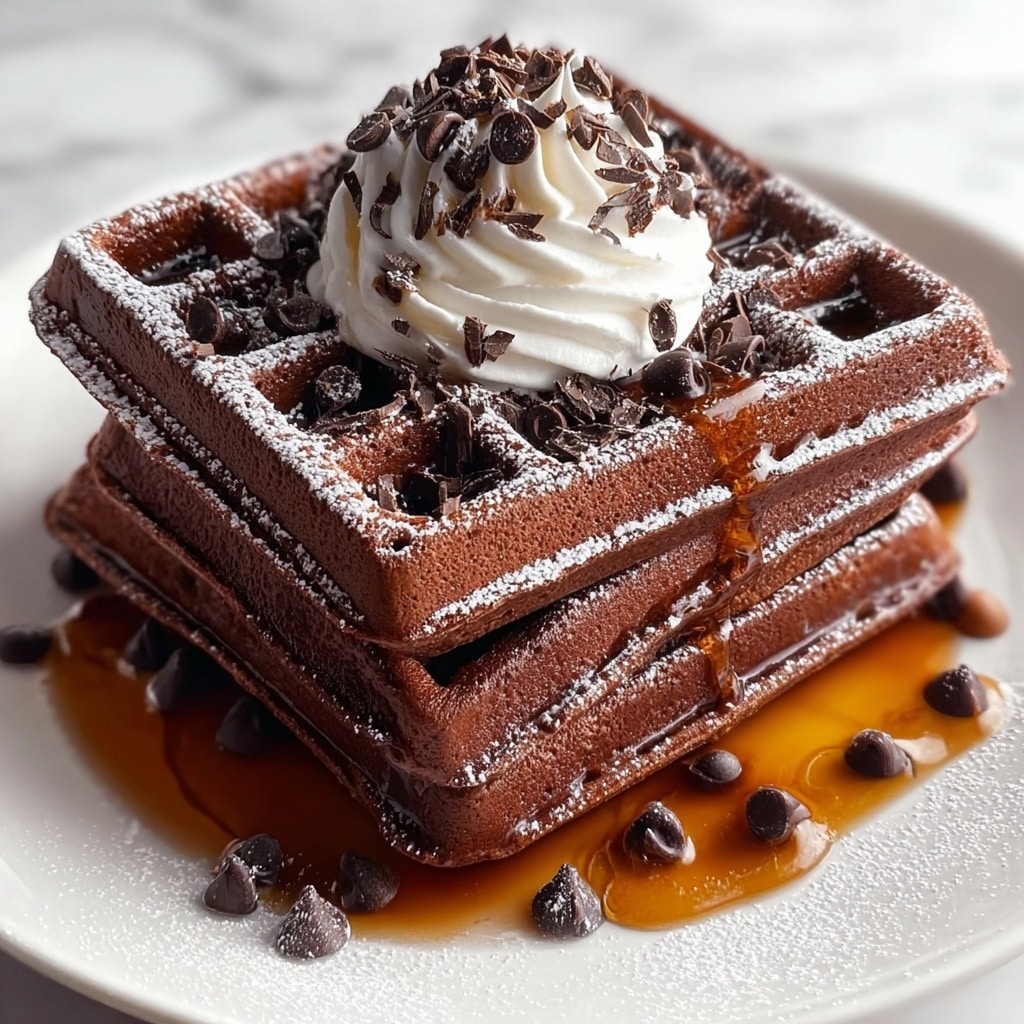 Fudgy Brownie Waffles Recipe