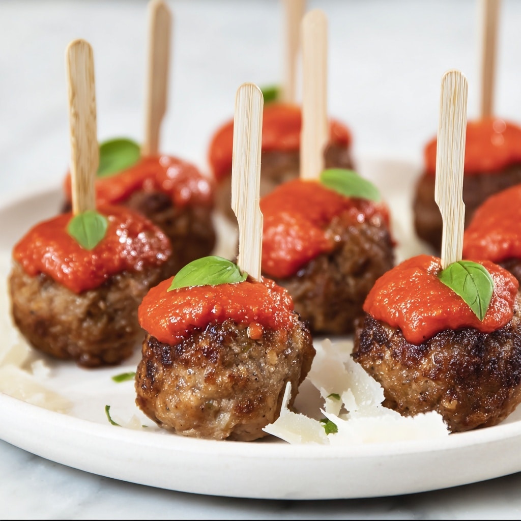 Mozzarella Stuffed Vegetarian Meatball Bites Recipe