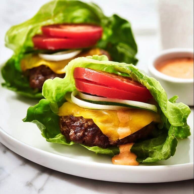 Cheeseburger Lettuce Wraps Recipe
