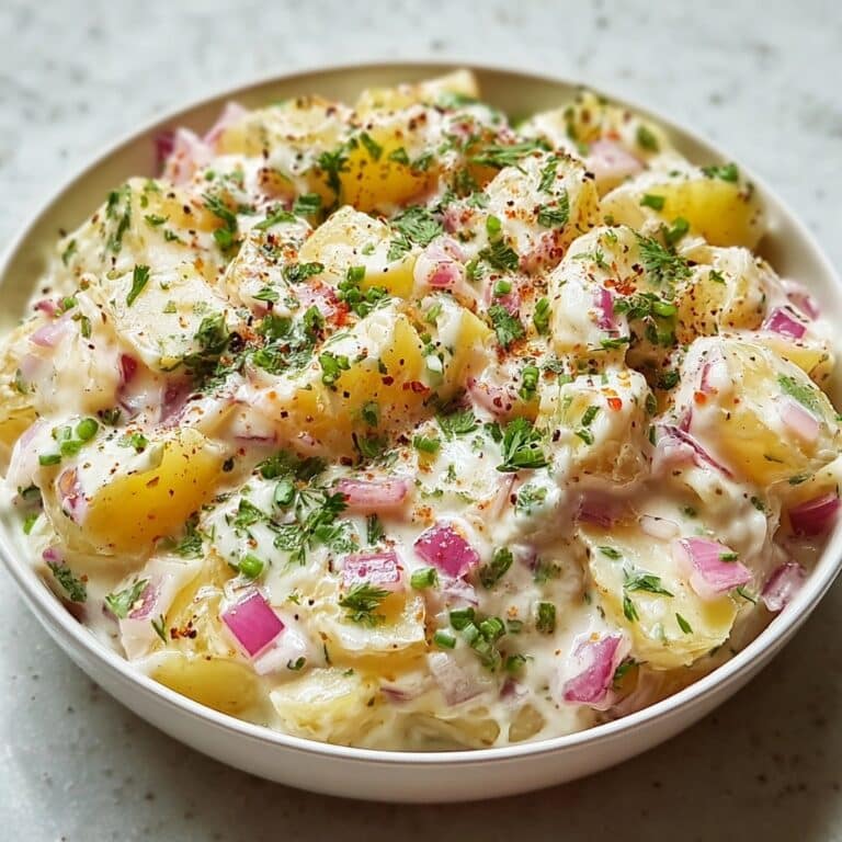 Smashed Potato Salad with Dill Pickles and Capers Recipe