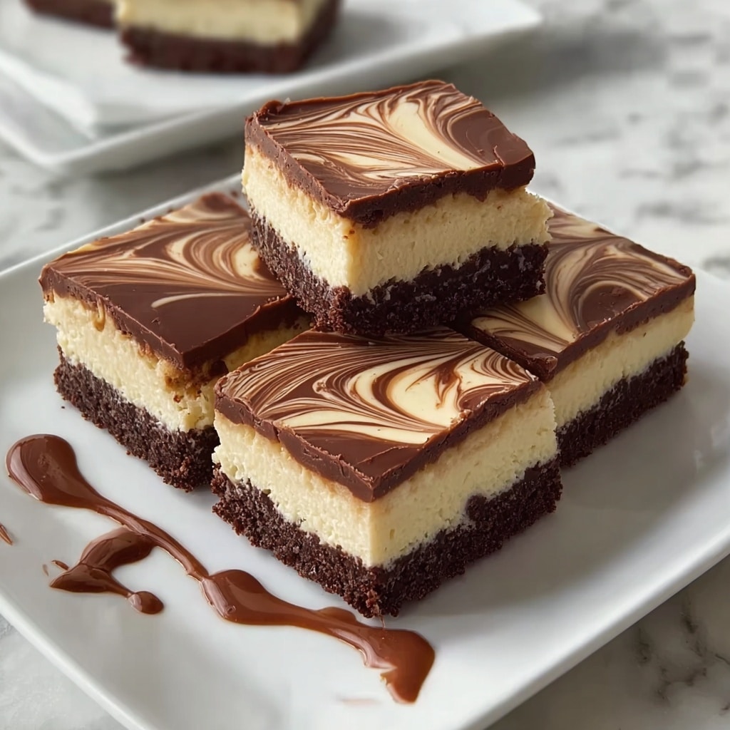 Nutella Cheesecake Bars Recipe - Recipe Image