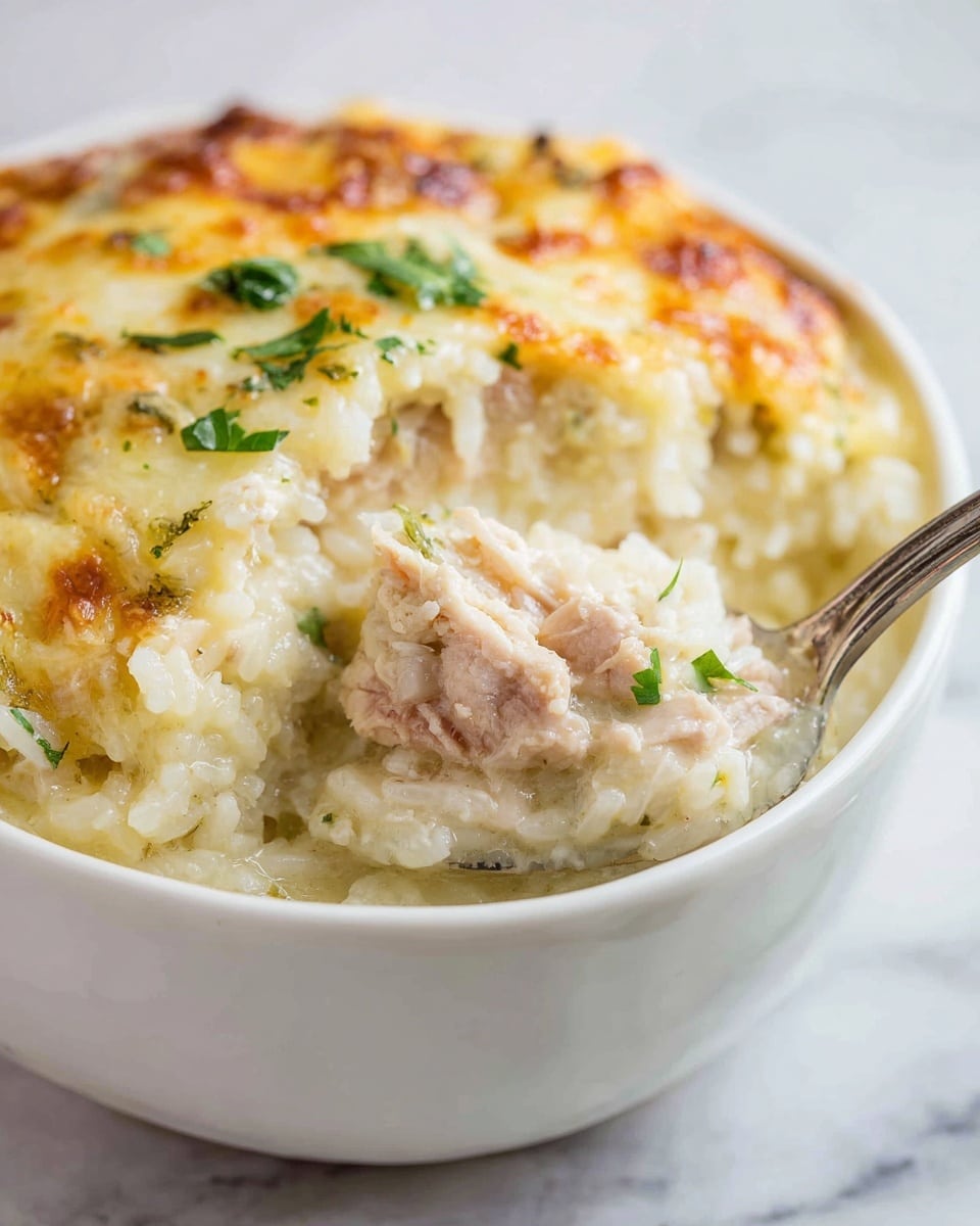 Creamy Chicken & Rice Casserole Recipe - Recipe Image