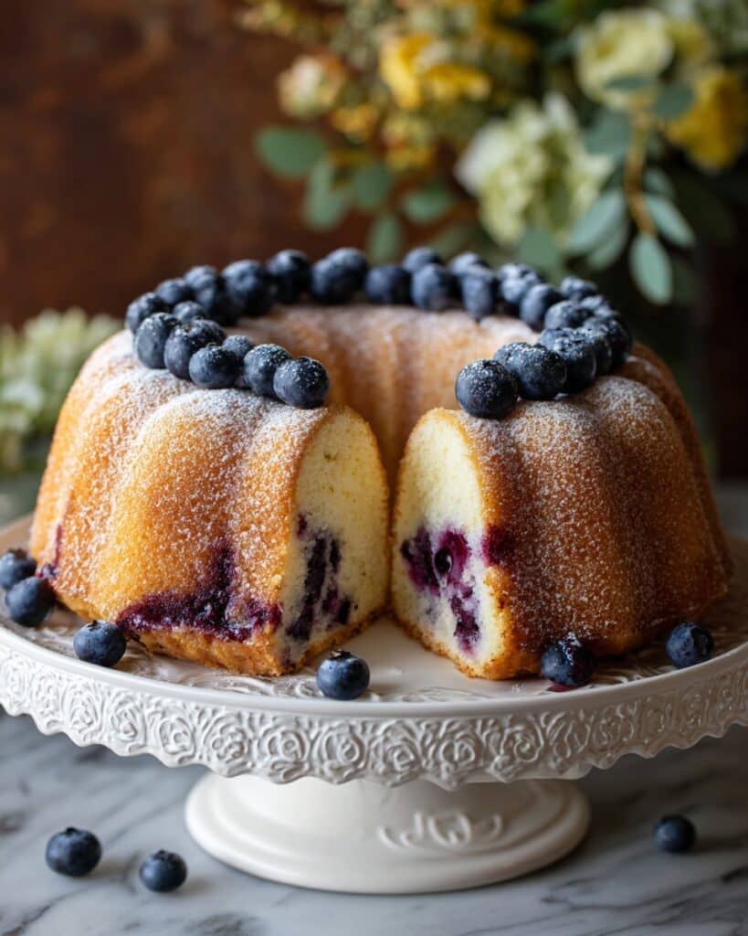 Buttermilk Blueberry Breakfast Cake Recipe