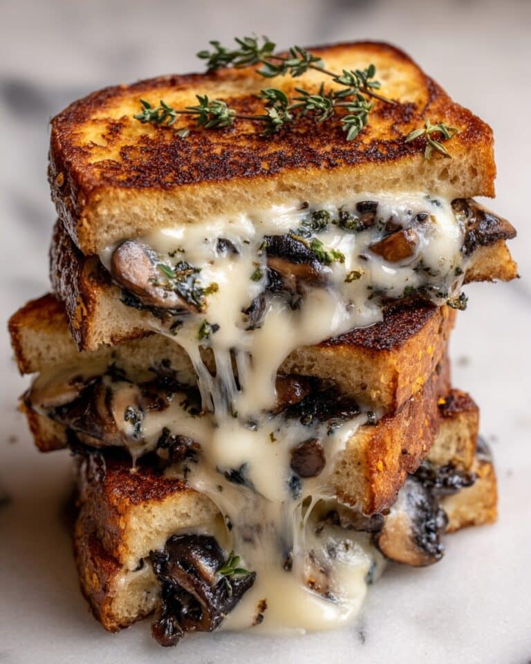 Grilled Cheese with Gouda, Roasted Mushrooms, and Onions Recipe
