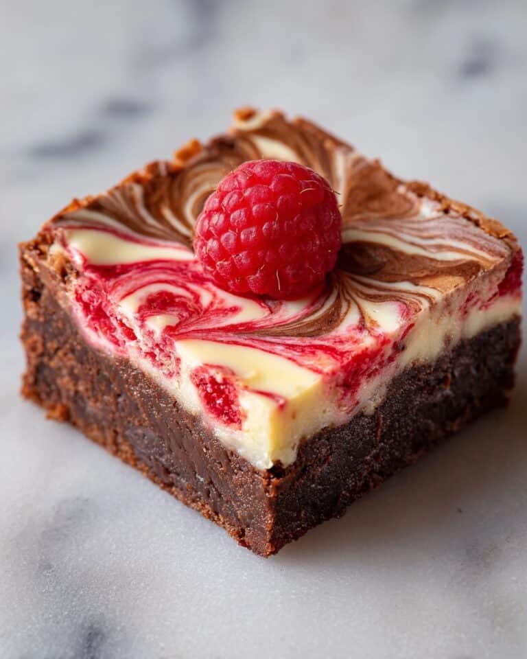 Raspberry Swirl Zucchini Brownies Recipe