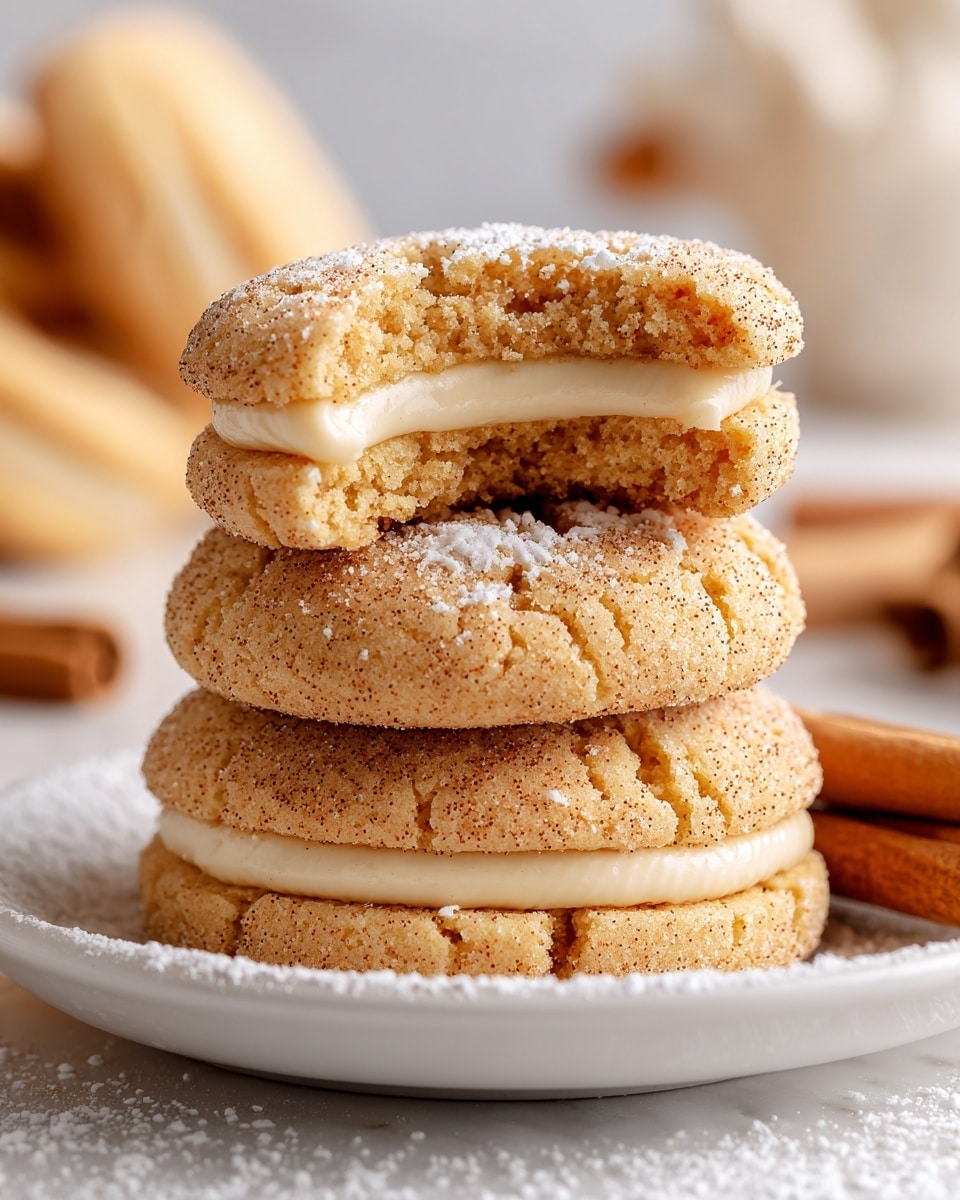 Cheesecake Stuffed Churro Cookies Recipe