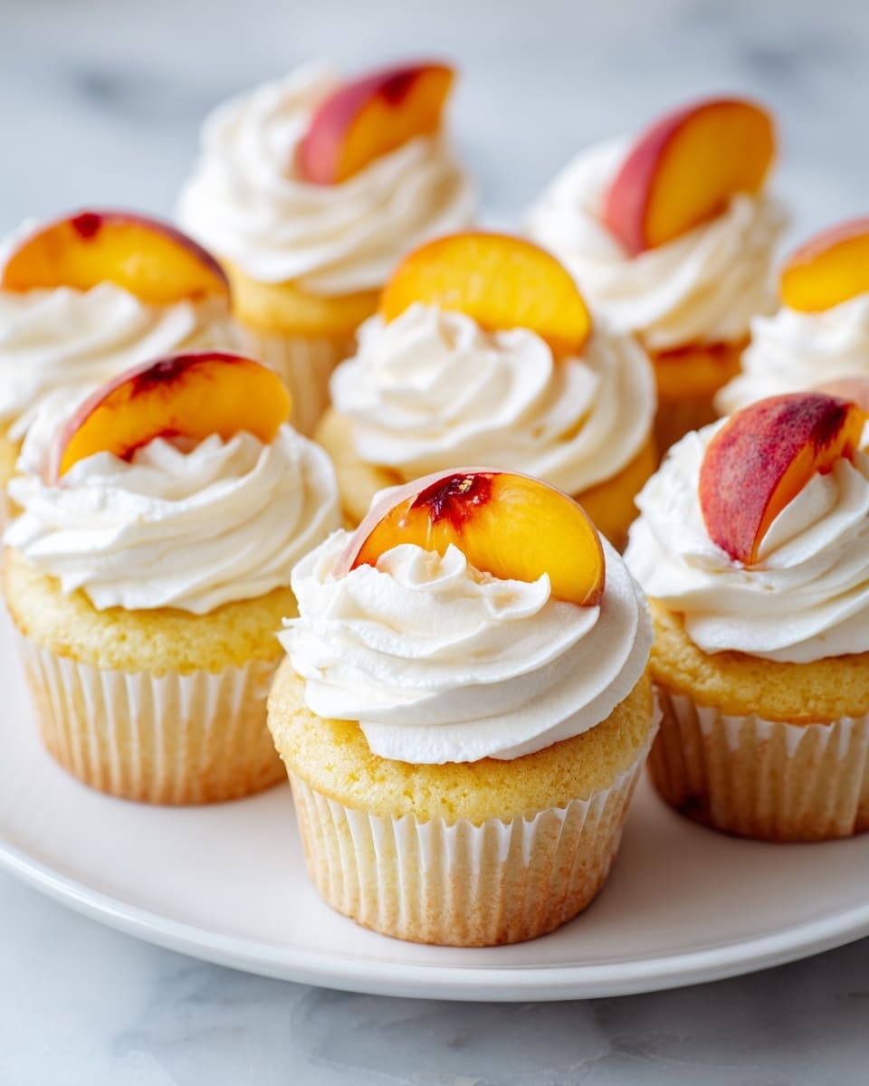 Honey Peach Cream Cheese Cupcakes Recipe