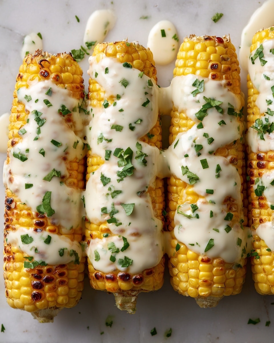 Garlic Butter Corn Cheese: Creamy Baked Side Dish Recipe - Recipe Image