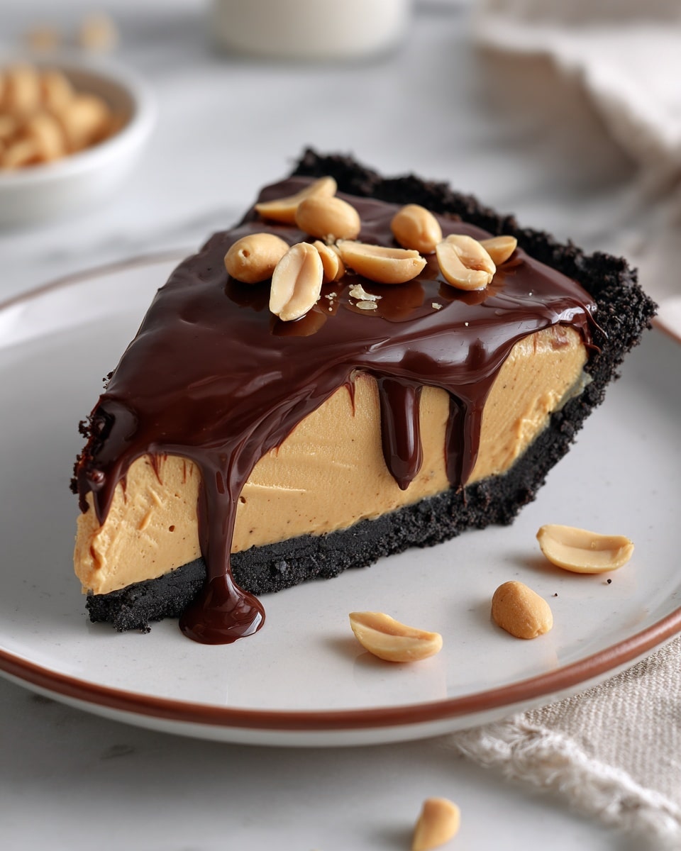 Hot Fudge Peanut Butter Pie Recipe - Recipe Image