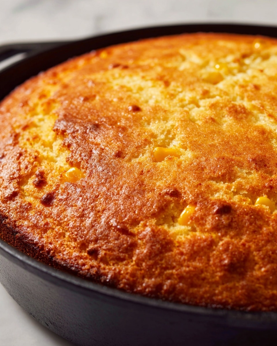 Mexican Cornbread with Cheddar, Jalapeños, and Corn Recipe - Recipe Image
