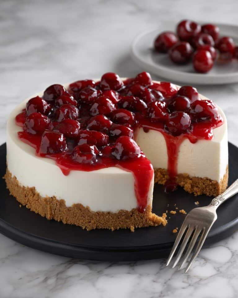 Easiest No-Bake Cherry Cheesecake Recipe