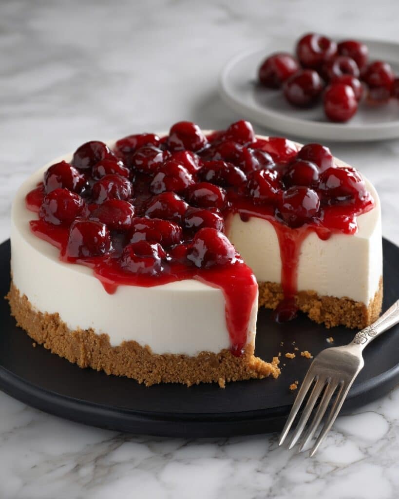 Easiest No-Bake Cherry Cheesecake Recipe
