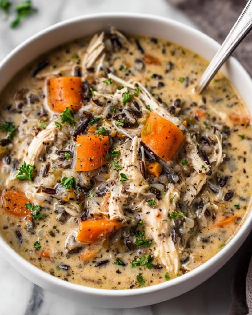 Healthy Chicken Wild Rice Soup Recipe