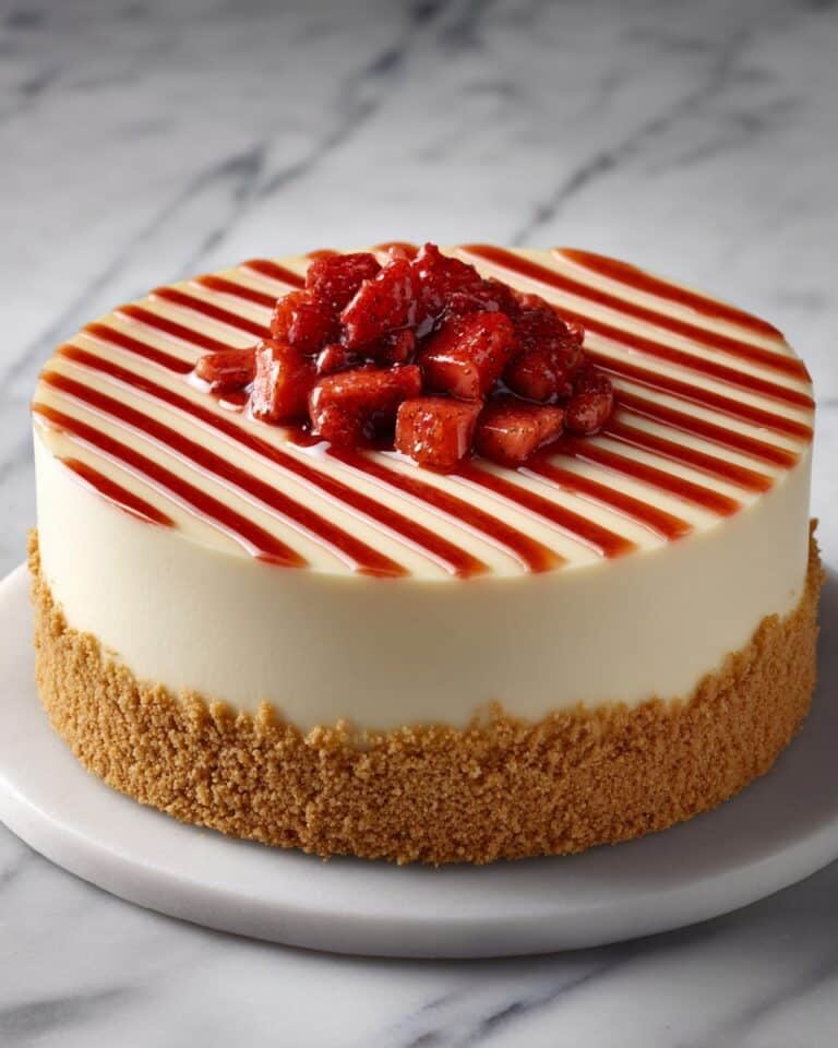 Strawberry Crunch Churro Cheesecake Recipe