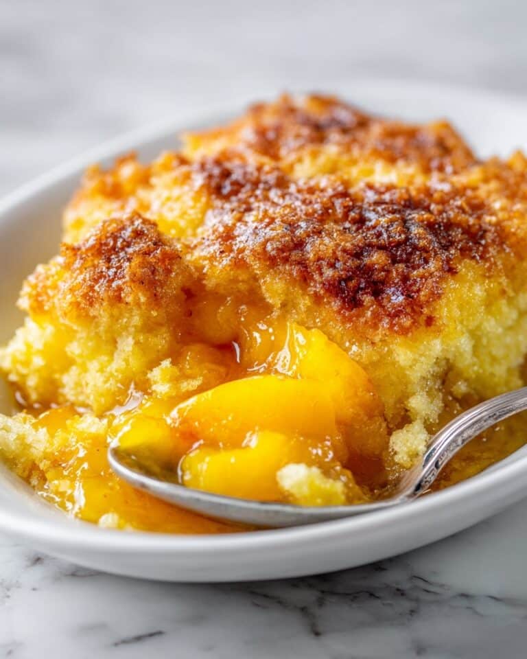 Double Crust Brown Butter Peach Cobbler Recipe