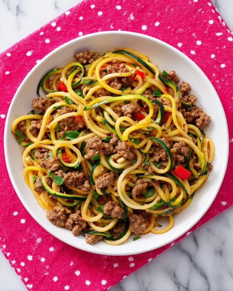 Keto Zucchini Noodles with Ground Beef Recipe