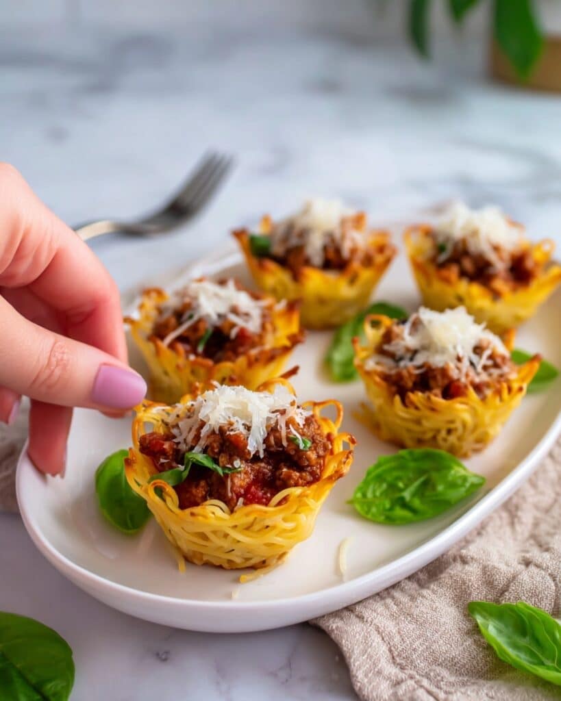 Meatballs in Spaghetti Nests Recipe