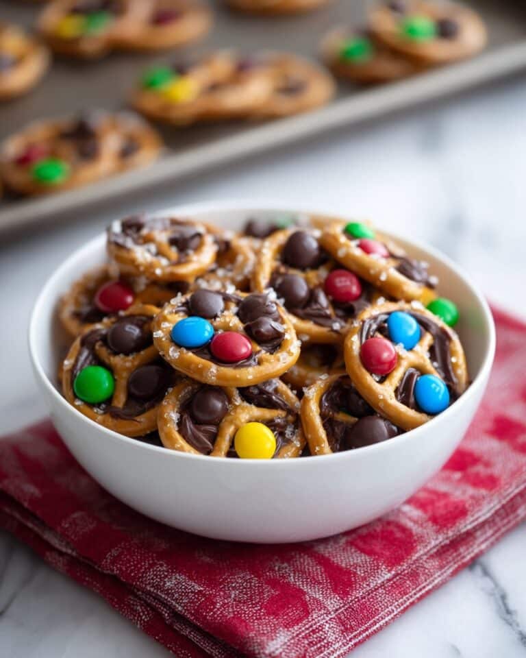 Rolo Pretzels with M&M Candies Recipe