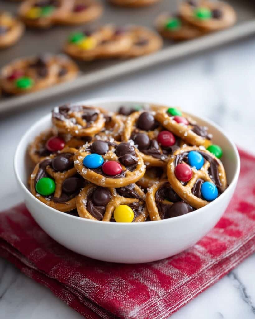 Rolo Pretzels with M&M Candies Recipe