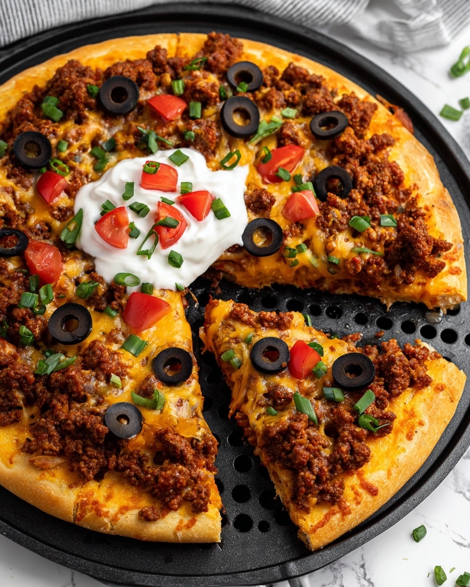 Taco Pizza Recipe - Recipe Image
