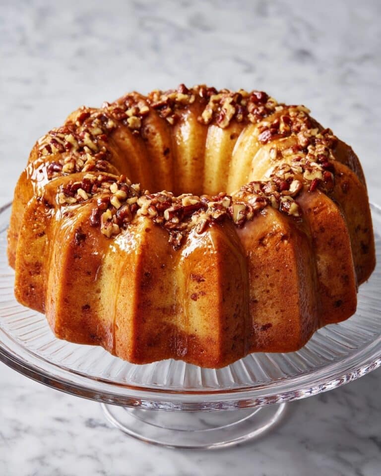 Pecan Praline Buttermilk Pound Cake Recipe