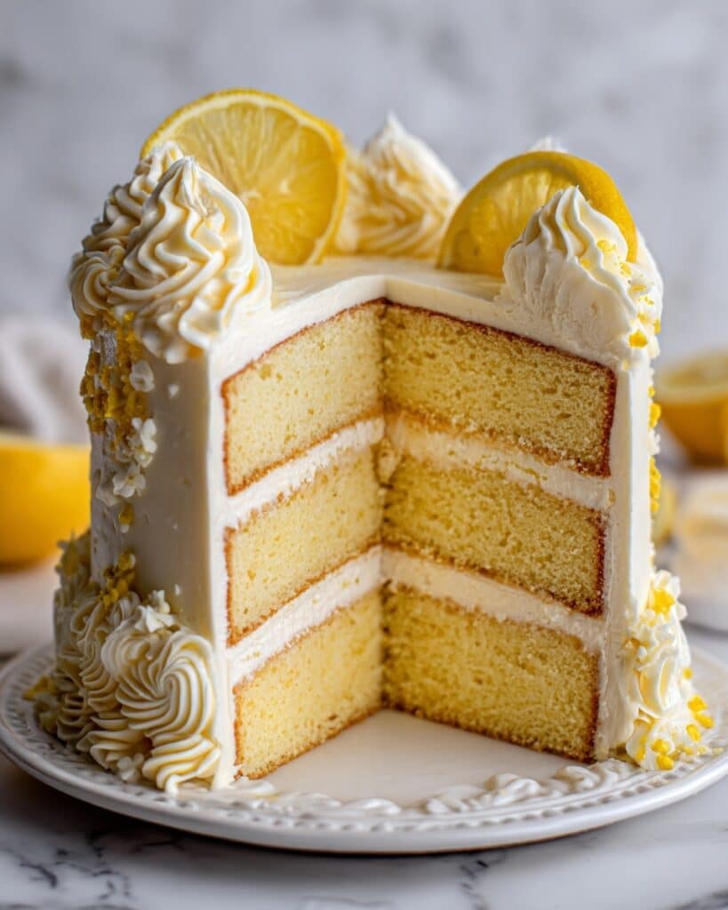 Italian Lemon Cream Cake Recipe
