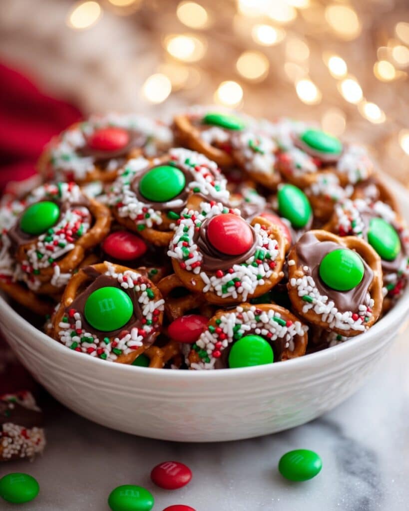 Rolo Pretzels with M&M Candies Recipe