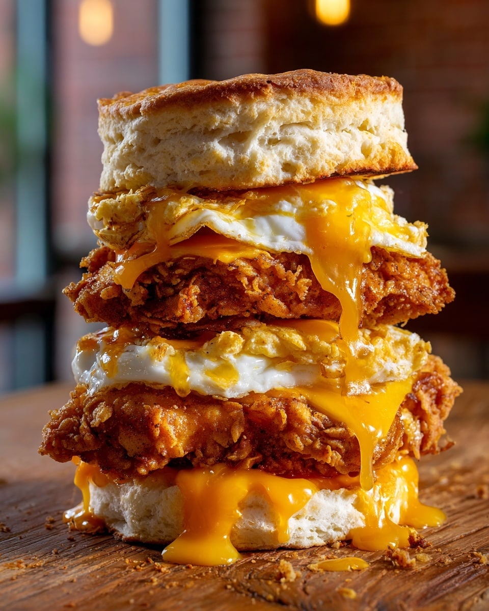 Buttermilk Biscuit Fried Chicken Sandwich Recipe - Recipe Image