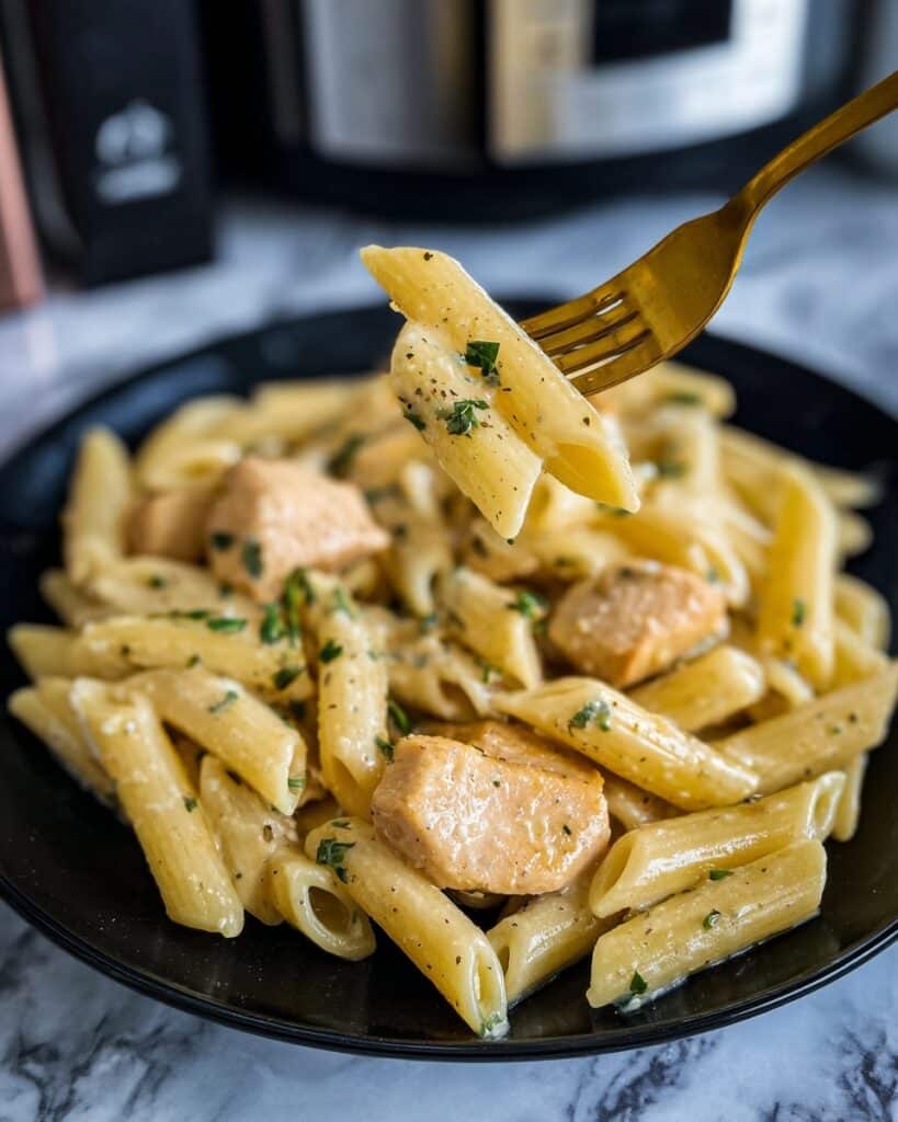 Slow Cooker Creamy Chicken and Penne Recipe