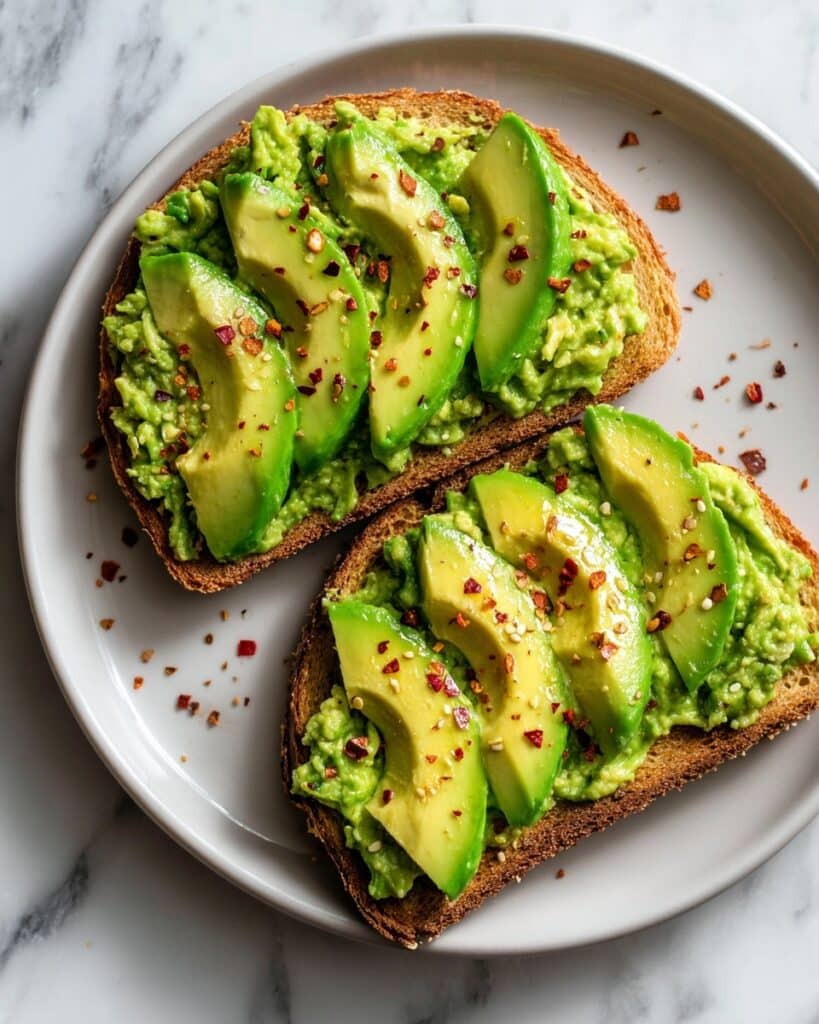 Hot Honey Avocado Halloumi Toast on Sourdough Recipe