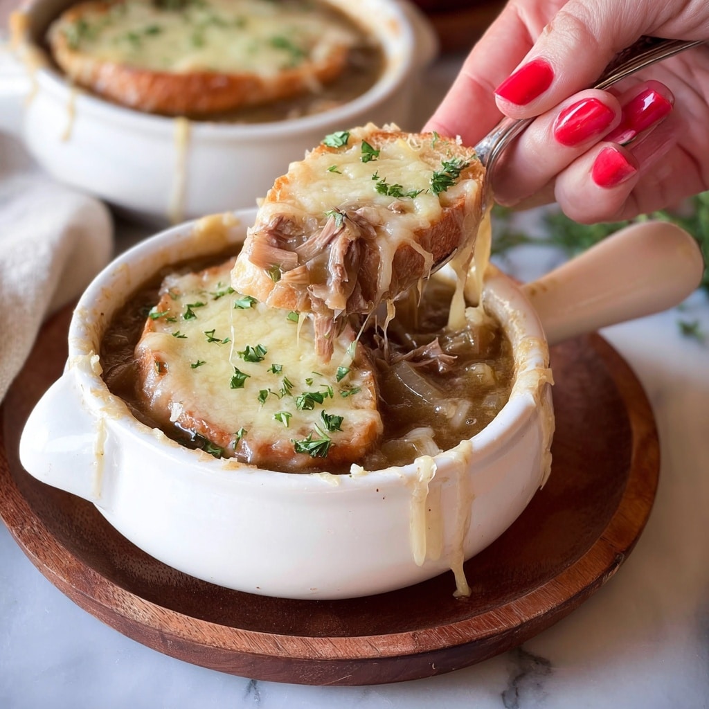 French Onion Beef Soup Recipe - Recipe Image