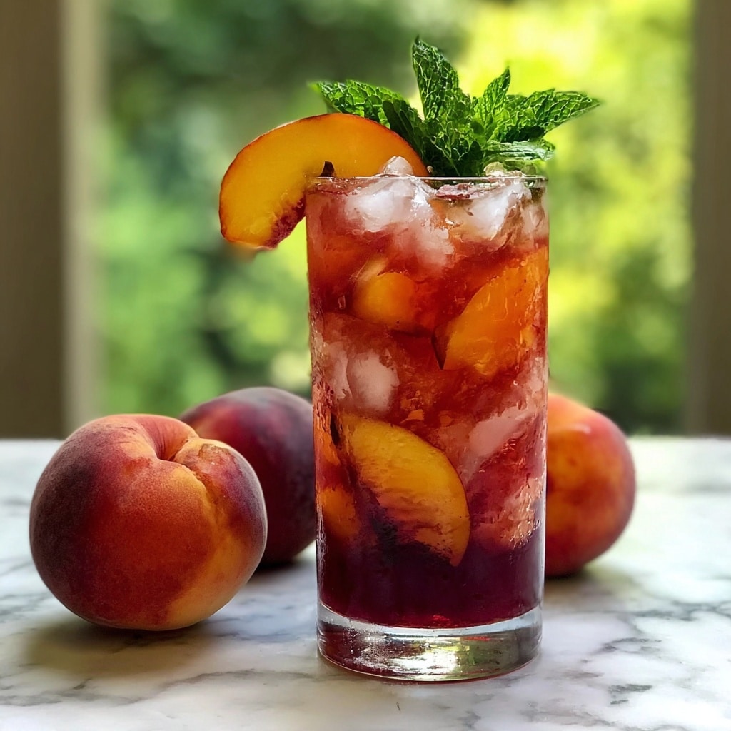 Peach Hibiscus Sunset Tea: Your Refreshing Summer Sip Recipe