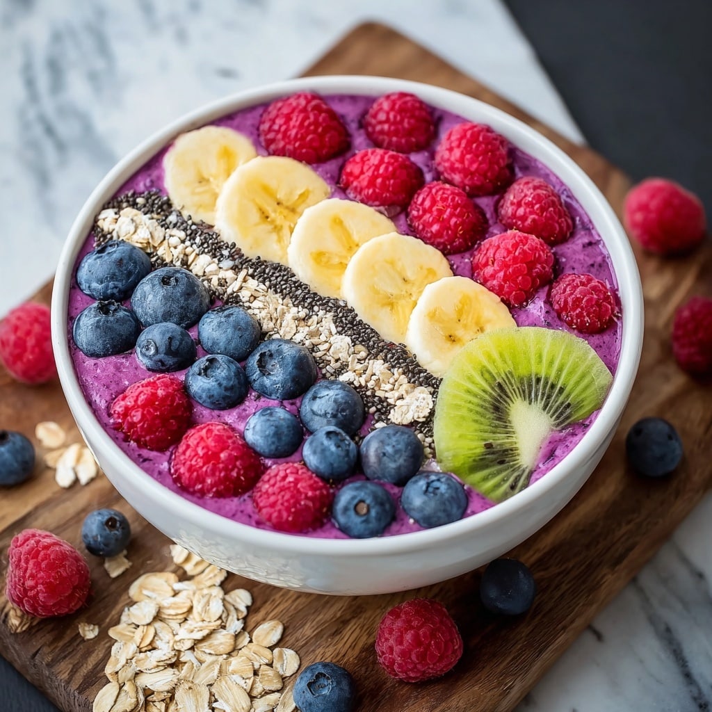 Energizing Breakfast Smoothie Bowl for a Vibrant Morning Boost Recipe - Recipe Image
