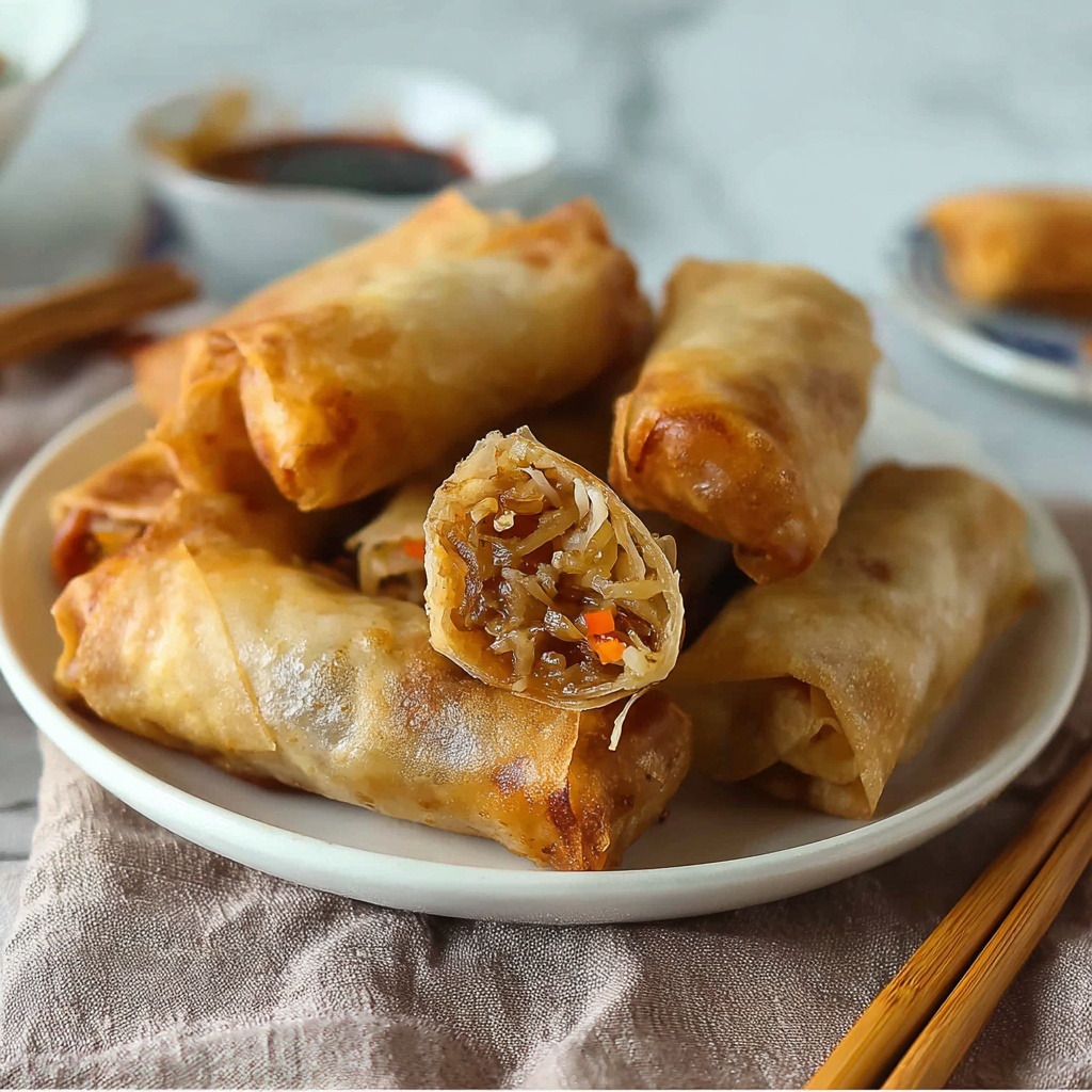 Baked Apple Pie Rice Paper Rolls Recipe