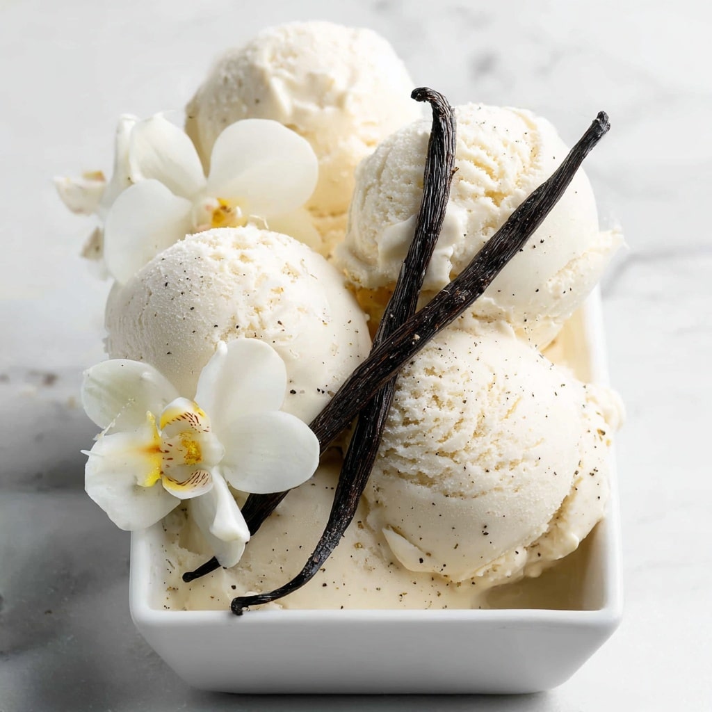 Creamy Vegan Vanilla Ice Cream (Nut Free & GF) Recipe - Recipe Image