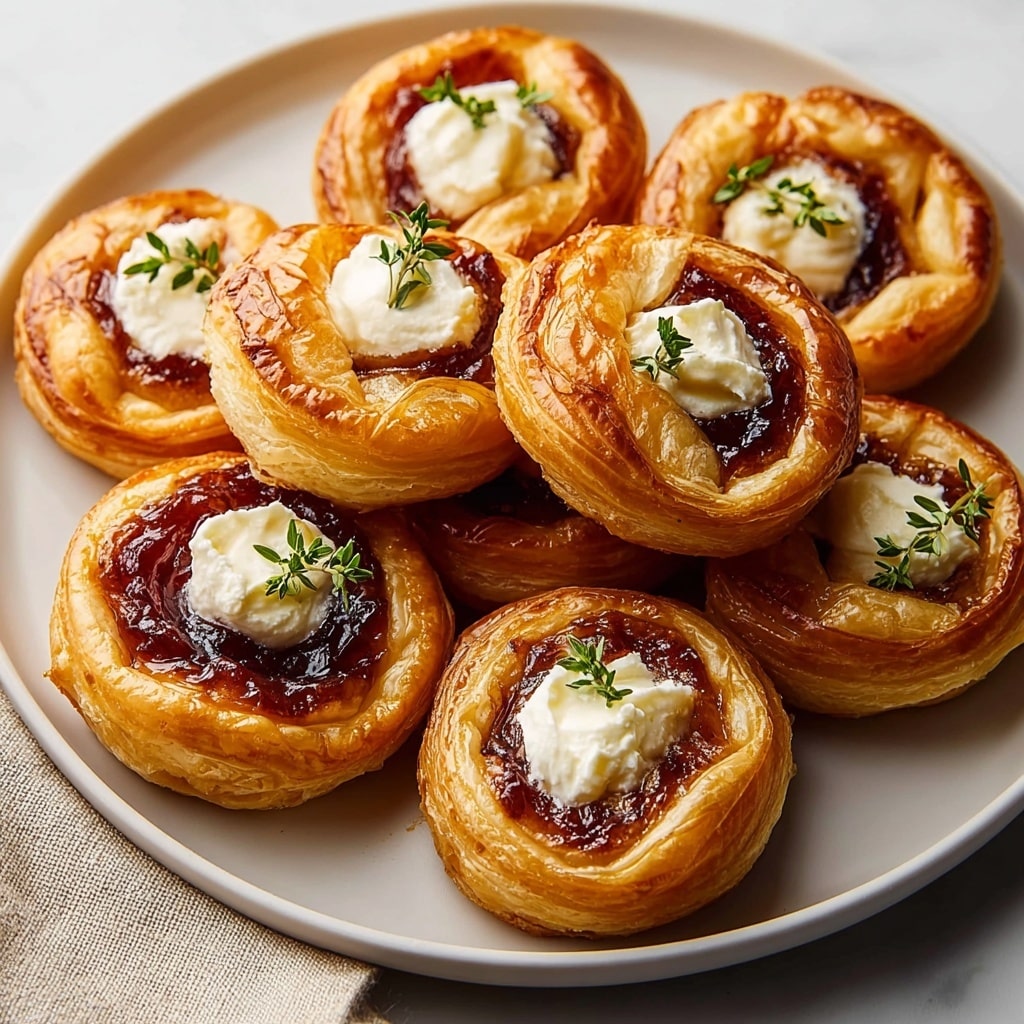 Cream Cheese and Pepper Jelly Puff Pastry Bites Recipe - Recipe Image
