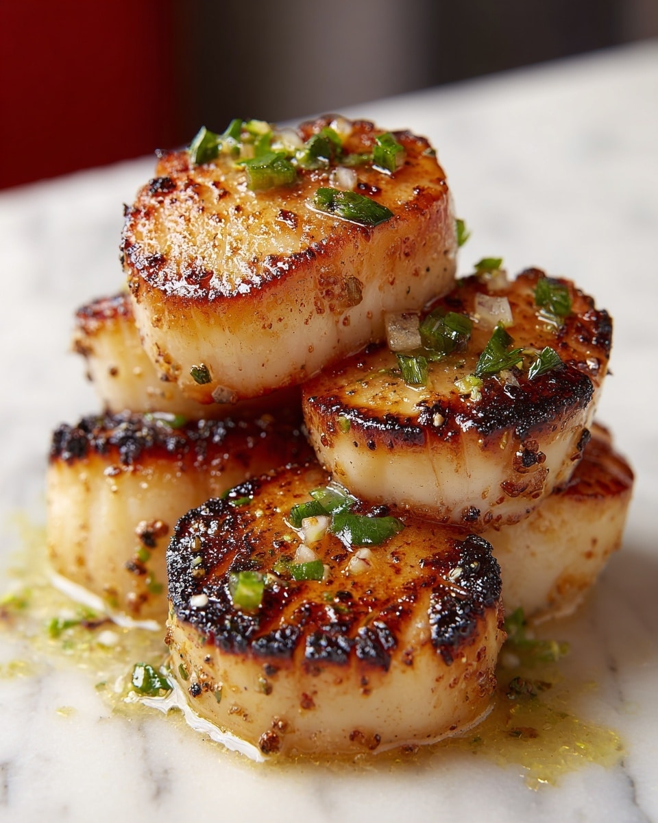 Seared Scallops with Spicy Cajun Cream Sauce Recipe - Recipe Image