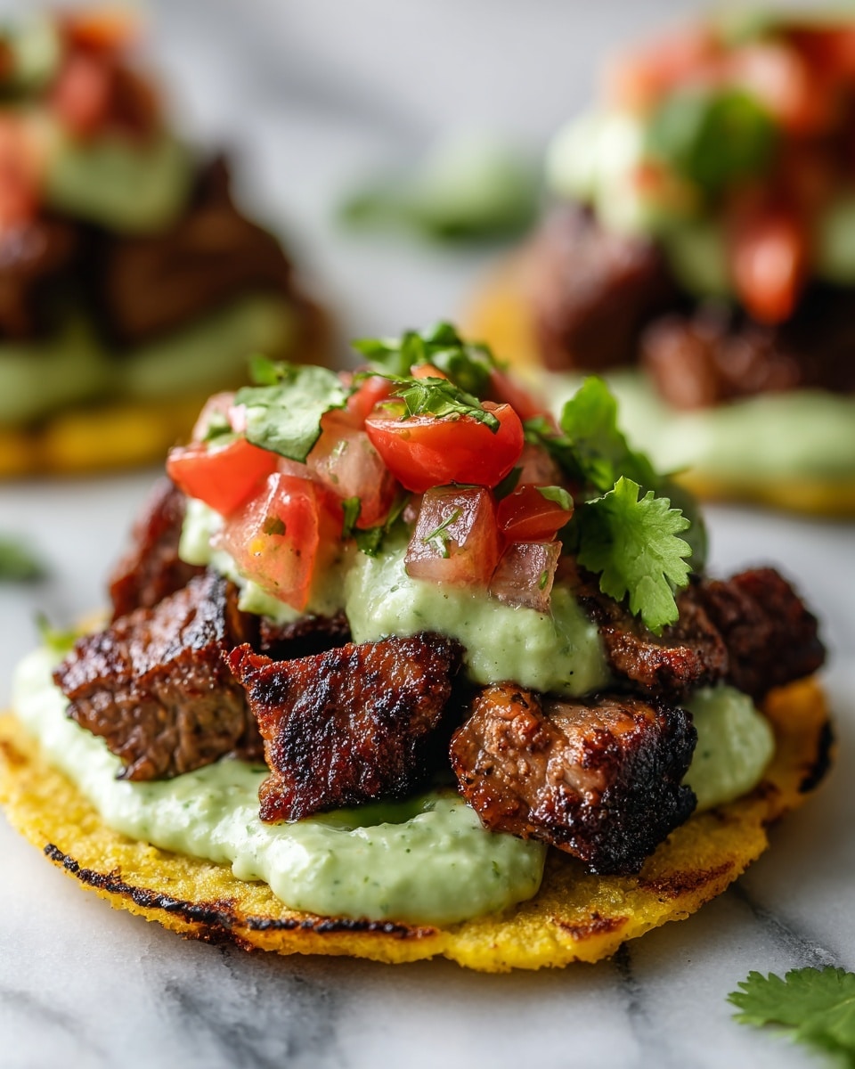 Mexican Tostadas de Carne Asada Recipe - Recipe Image