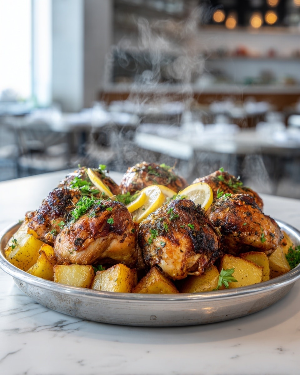 One Pan Greek Lemon Chicken and Potatoes Recipe - Recipe Image