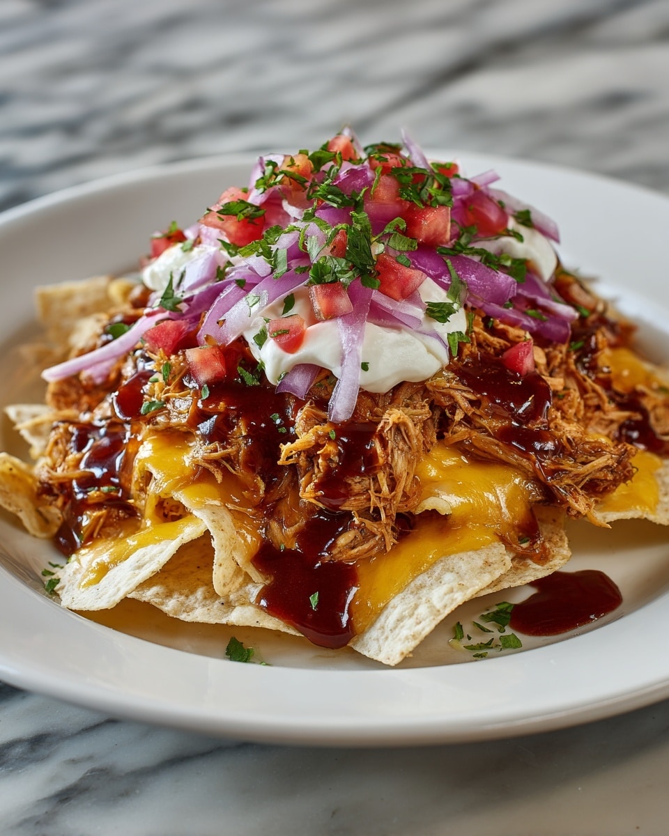 BBQ Chicken Nachos Recipe - Recipe Image