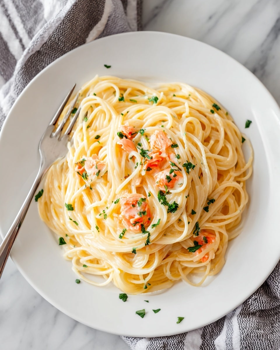 Smoked Salmon Carbonara Recipe - Recipe Image