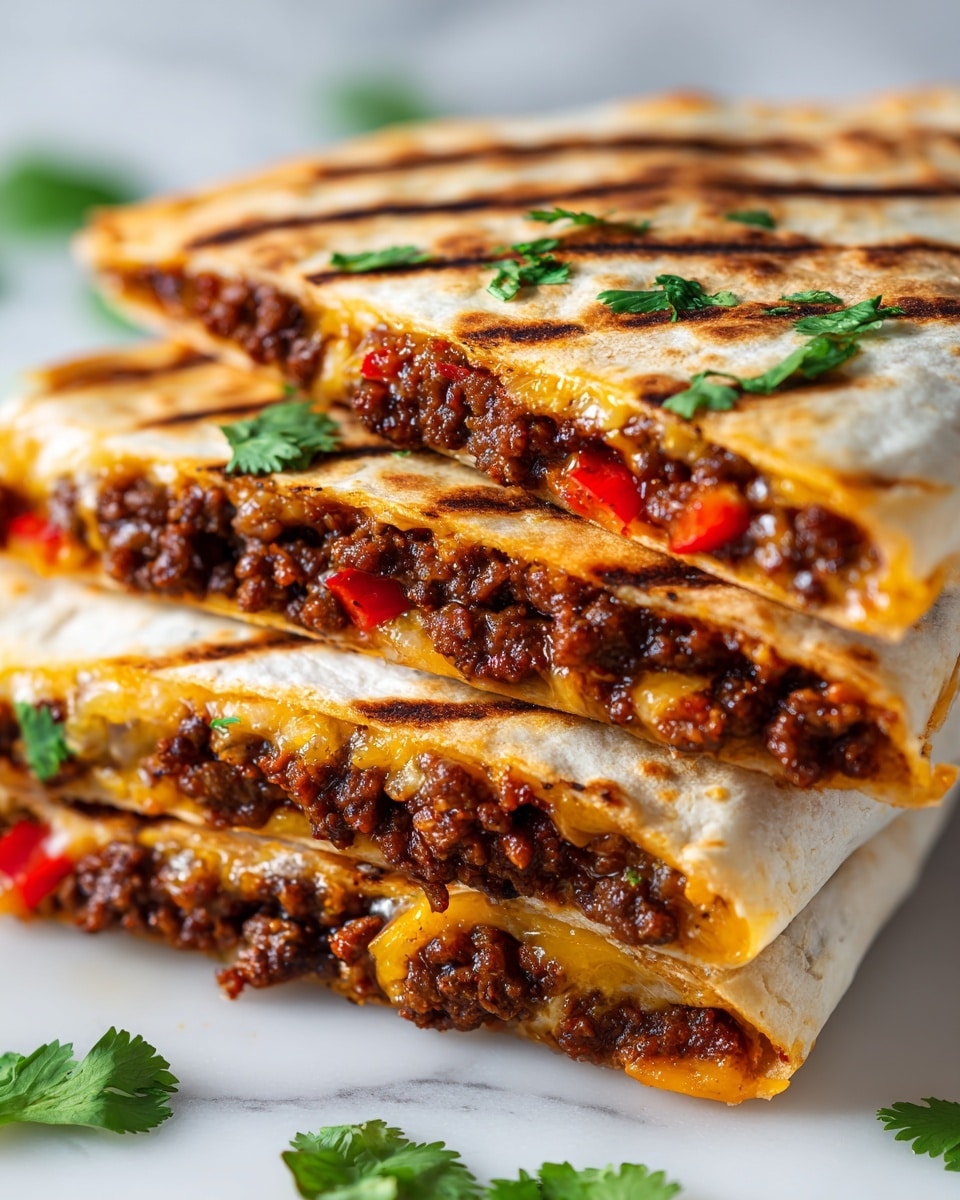 Vegan Cheeseburger Wraps Recipe - Recipe Image