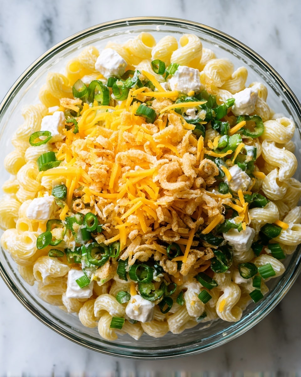 Cheesy Jalapeño Popper Pasta Salad Recipe - Recipe Image