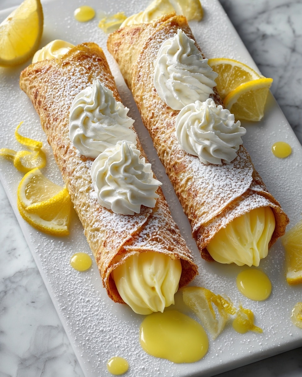 Lemon Meringue Pie Cannolis Recipe - Recipe Image