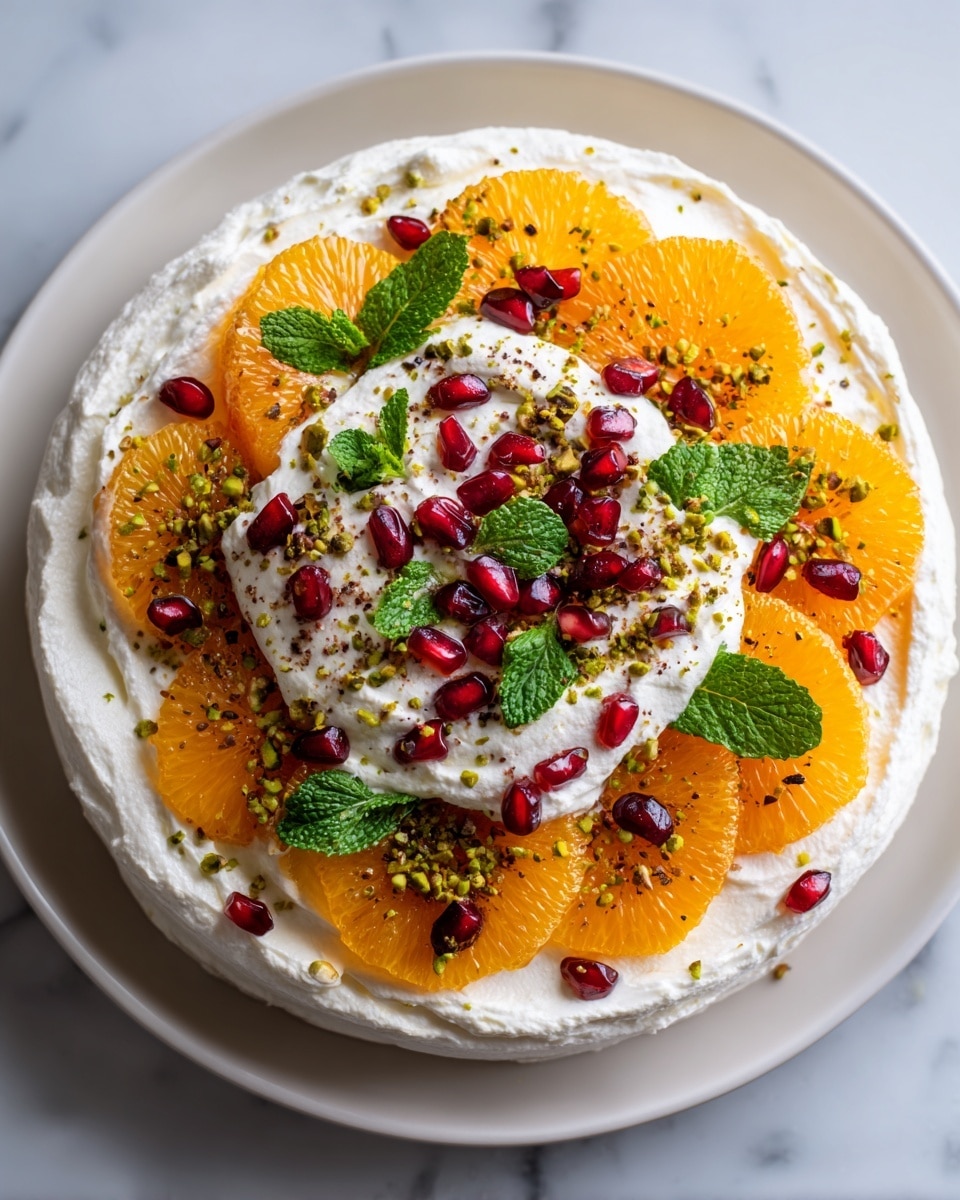 Burrata & Burnt Oranges with Pistachios, Mint & Pomegranate Recipe - Recipe Image