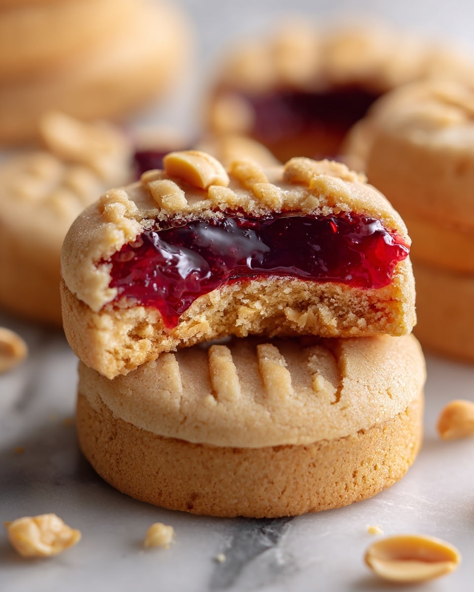 Peanut Butter and Jelly Cookies Recipe - Recipe Image